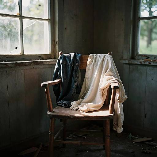 Nostalgic Cabin with Shabby Clothes