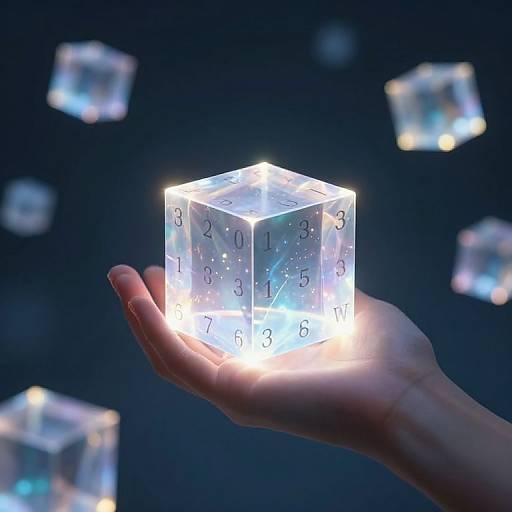 Ethereal Time-Glowing Cube Hand