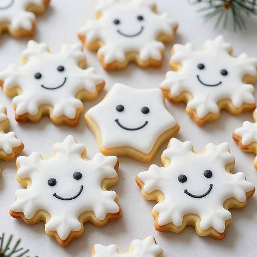 Cheerful Snowflake Cookies Animation