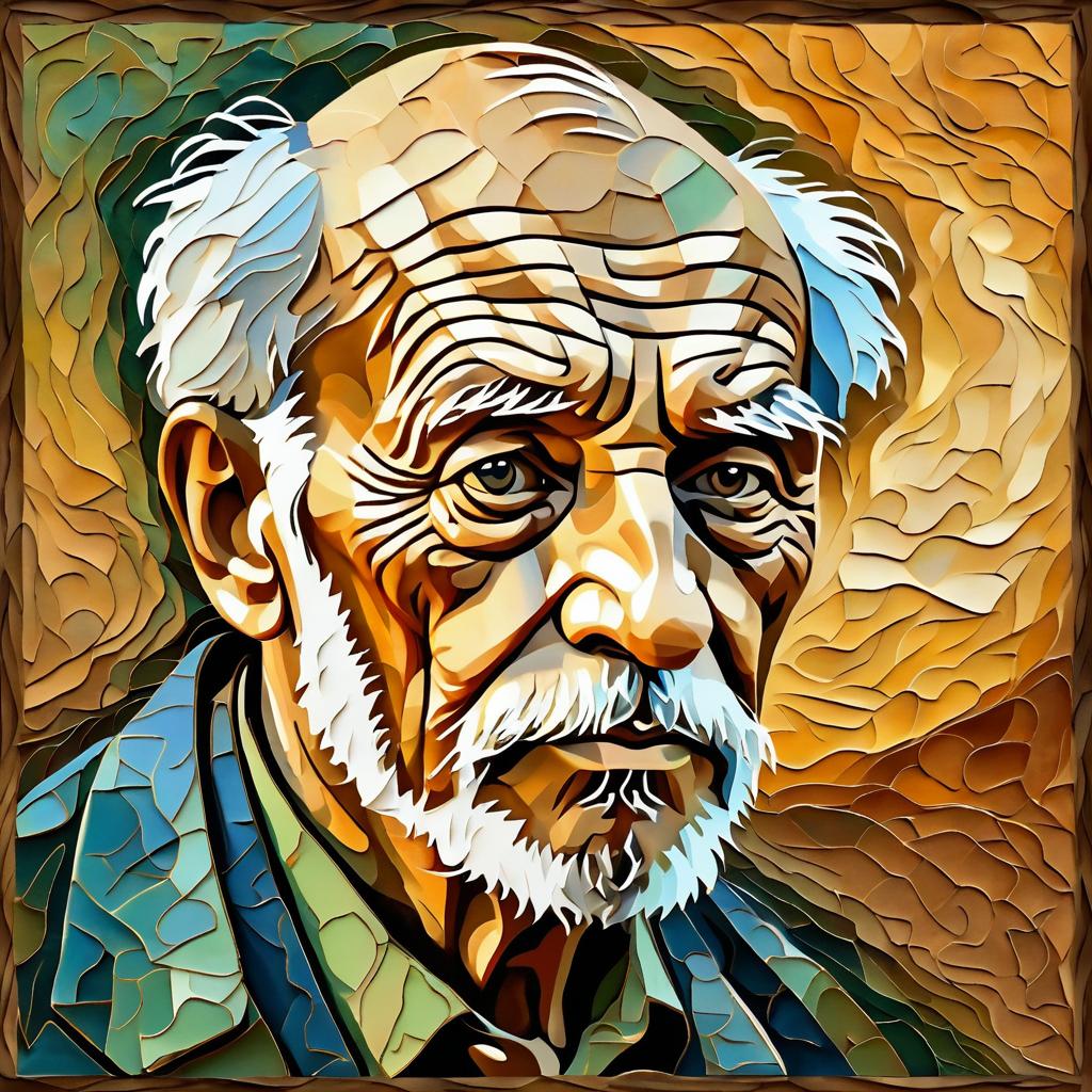 Elderly Wisdom: Van Gogh Inspired Art