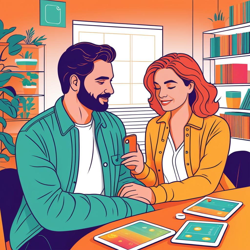 Warm Couples Illustrations for Card Game