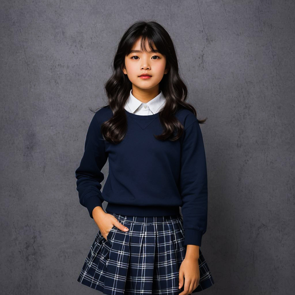 Stylish School Girl Fashion Photo Shoot