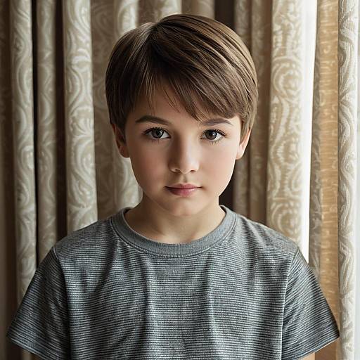 Photorealistic Portrait of a Young Boy