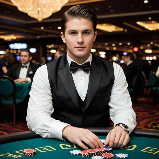 Casino Dealer in Formal Attire