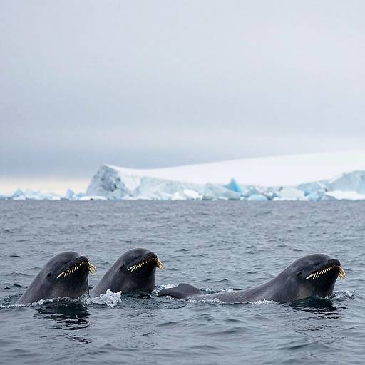 Narwhals in Arctic Seas