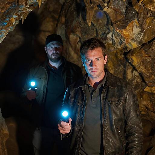 Explorers in a Mysterious Cave