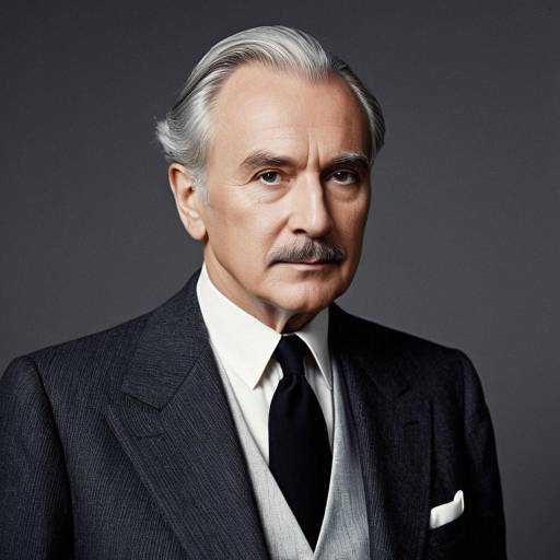 Sophisticated Elderly Man in Tailored Suit