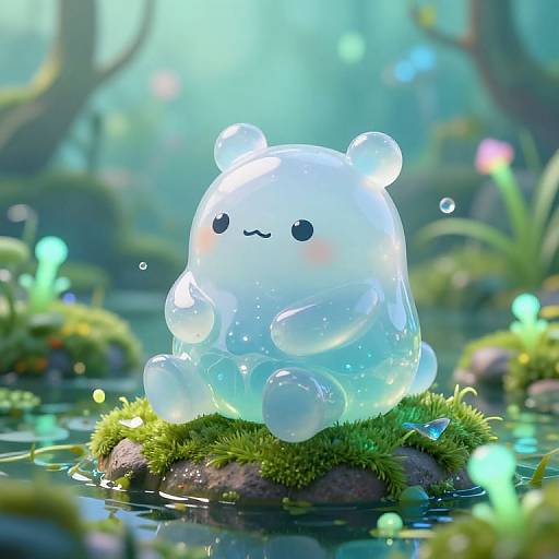 Jiggly Translucent Jelly Creature