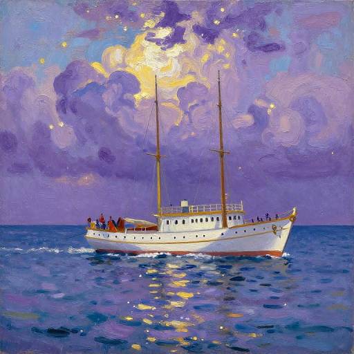 Honey Lavender Ship at Sea