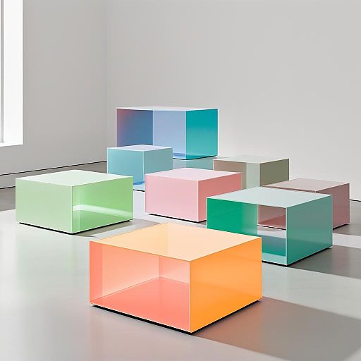 Artistic Colorful Coffee Table Design