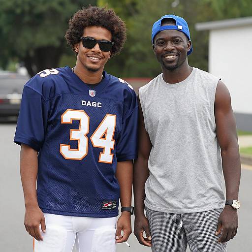 Casual Outdoor Portrait of Two Men