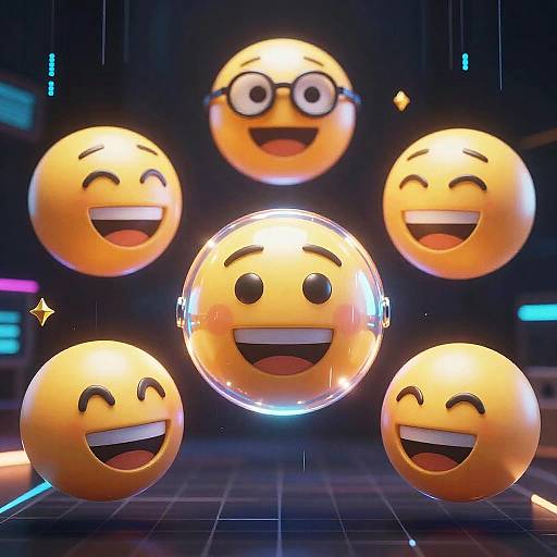 Futuristic AI-Generated Emojis