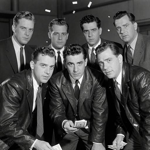 1950s Men, Money and Confetti