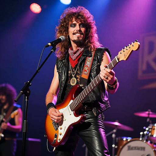 1980s Rock Star Mullet Style