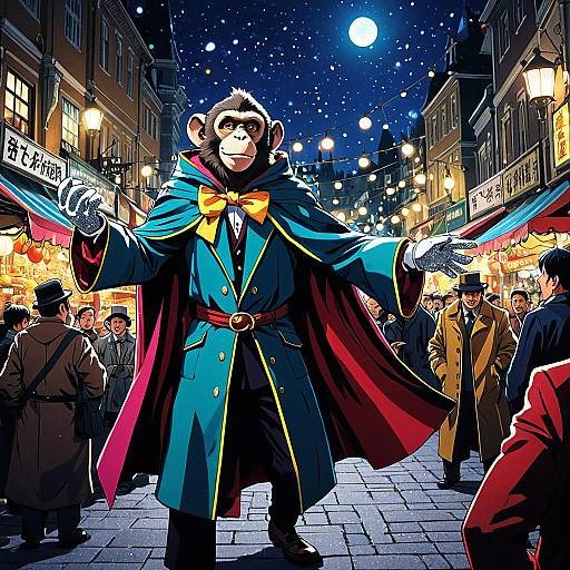 Whimsical Magician Chases Inspectors at Night