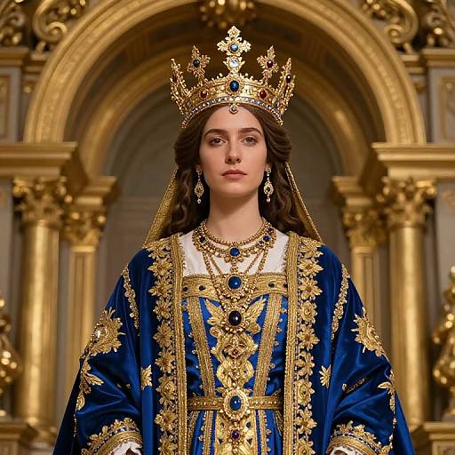 Baroque High Priestess Portrait