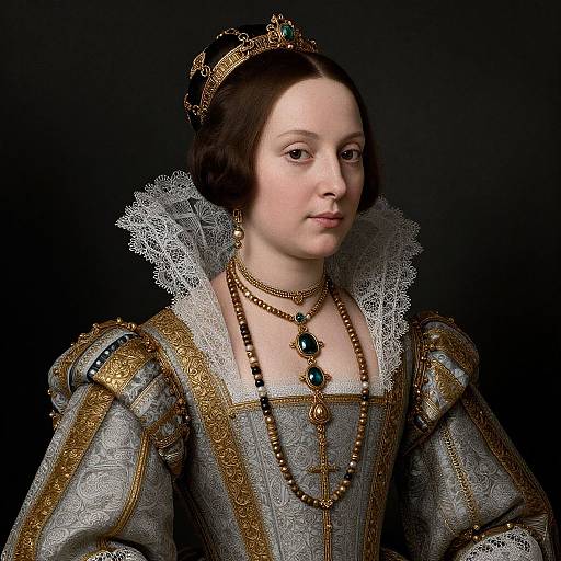 Renaissance Woman in Ornate Attire