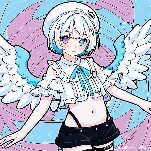 Illustration of Amemiya nazuna, vshojo in the style of Muchi maro