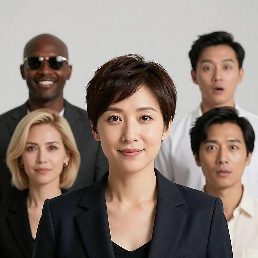 Five Diverse Portraits in Soft Lighting