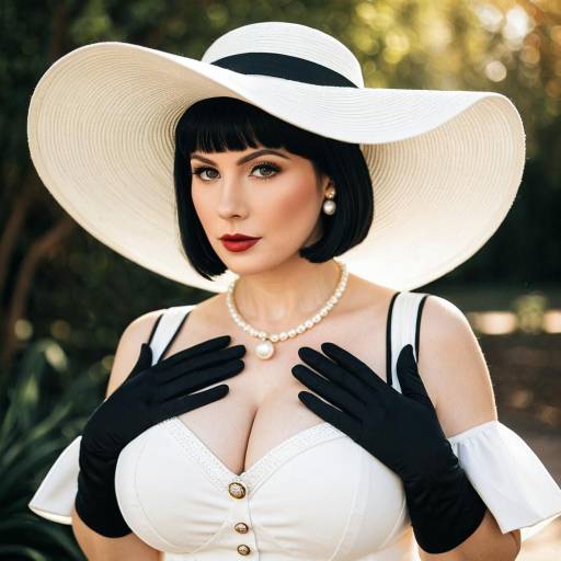 Lifestyle costume photo of Alcina dimitrescu. Cosplay clothes