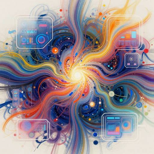 Vibrant Abstract AI Digital Art