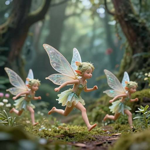 Magical Woodland Running Sprites