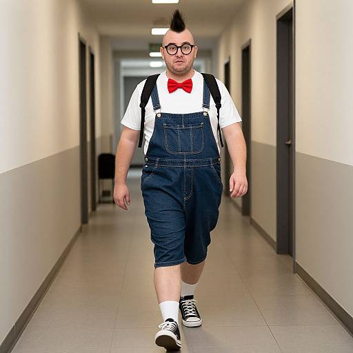 Plus Size Nerd with Mohawk Costume