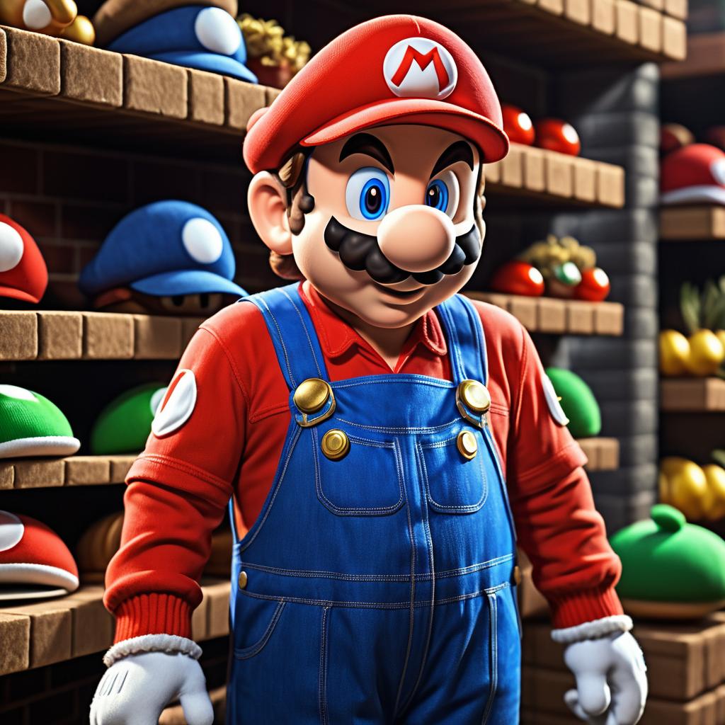 Photorealistic Mario Captured on iPhone