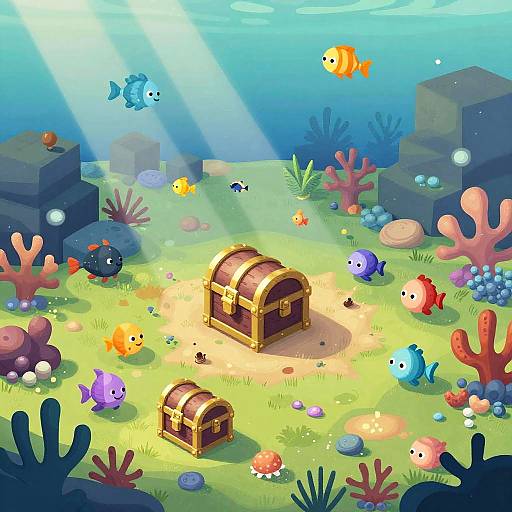 Isometric Underwater World Game