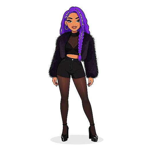 Bohemian Glam Woman in Black Fashion