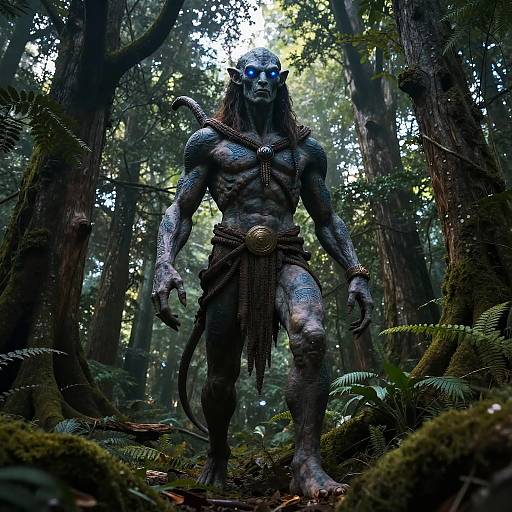 Nephilim Guardian in Ancient Forest