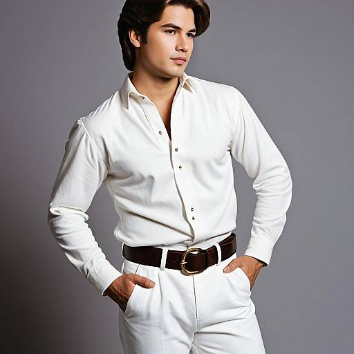 Man in White Prince Eric Costume