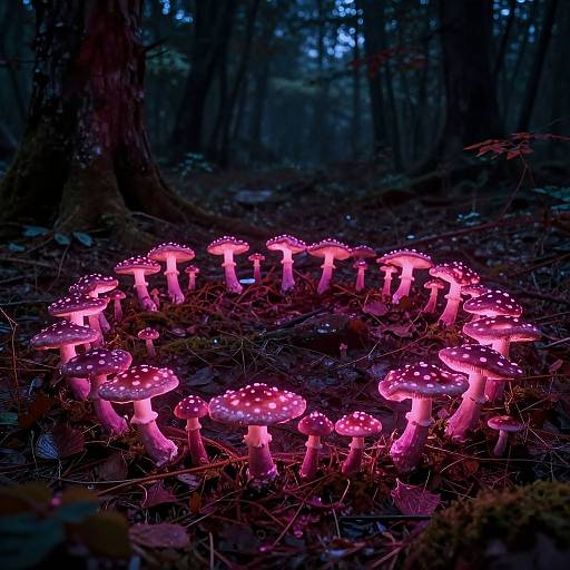 Enchanted Glowing Fungus Ring