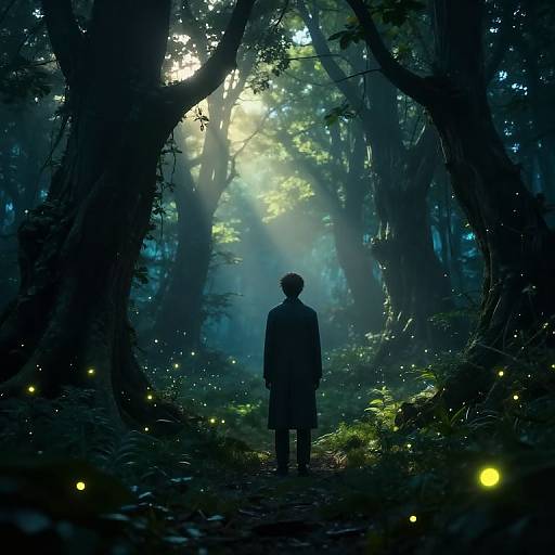 Moises in Mystical Dawn Forest