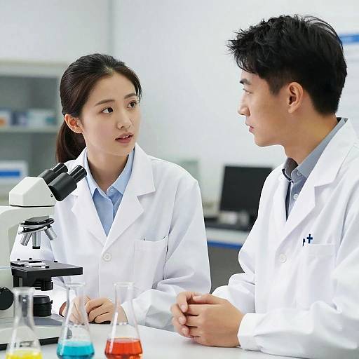 Open Calm Dialogue Between Two Scientists