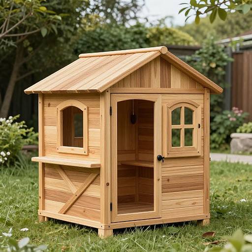 Outdoor Cedar Cottage Playhouse for Kids