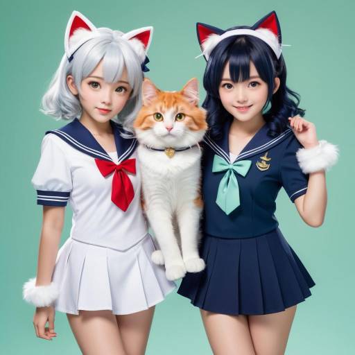 Sibling Duo in Cute Navy Outfits Sibling Duo in Cute Navy Outfits