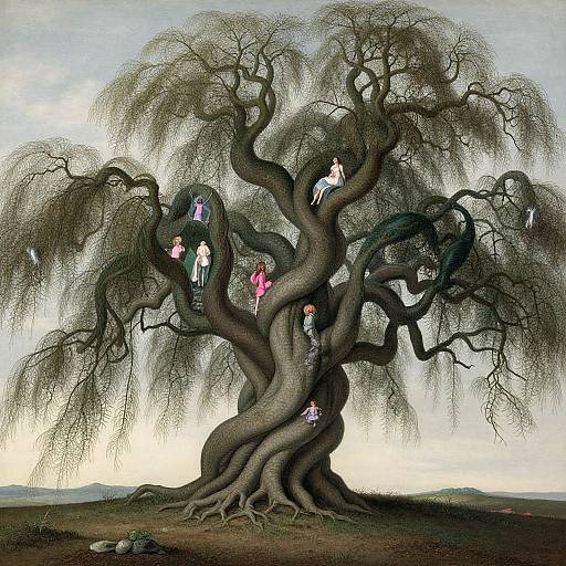 Mystical Withering Tree Portrait