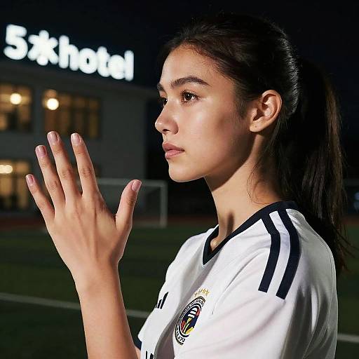 High-Quality Side View Soccer Portrait