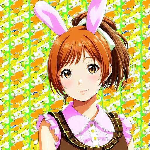 Illustration of Abe nana, idolmaster in the style of Haseru (ginku mh)