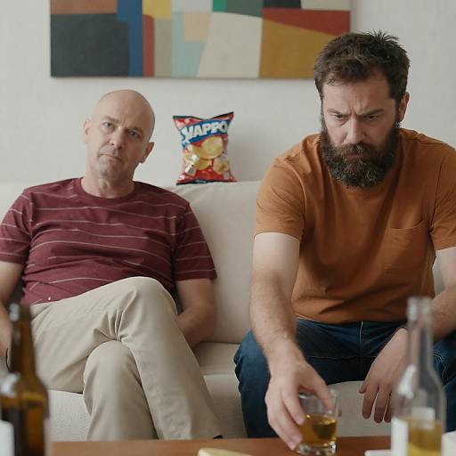 Candid Moment: Men on Couch