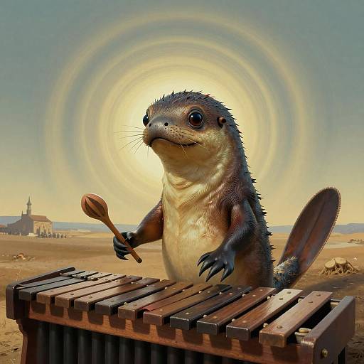 Surreal Platypus Marimba Panorama