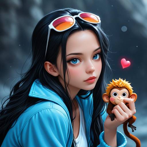 Monkey D. Luffy with Stylish Eyewear