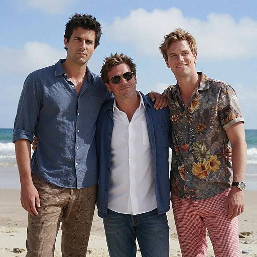 Beach Portrait of Friends Together