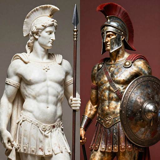 Heroic Trojan and Spartan Warriors