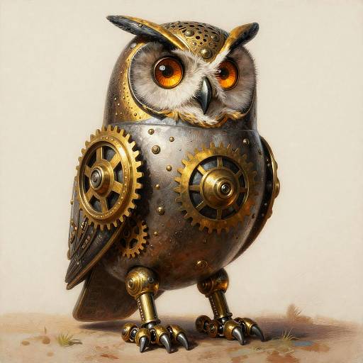 Steam-Powered Owl Automaton