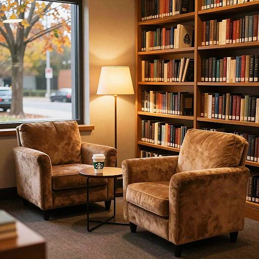 Cozy Starbucks-Themed Reading Nook