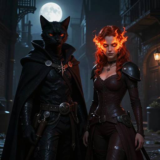 Shadowcat and Rogue in Moonlit Alley