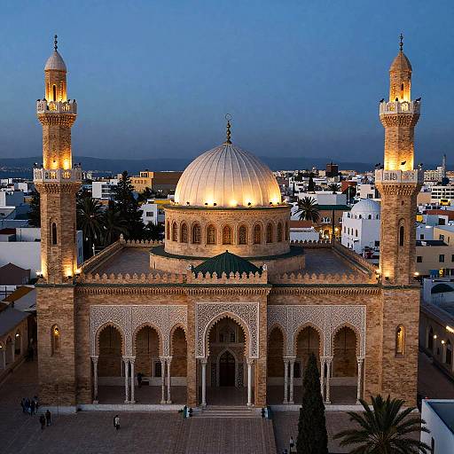 Bird's Eye View of Tunis Mosque