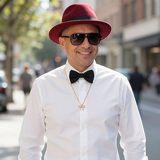 Stylish Confident Man in Urban Sunlight